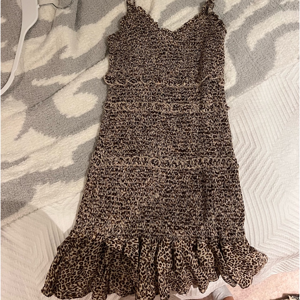 Cheetah print dress, with adjustable straps, super cute and comfortable!
